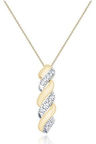 Tektaş - Sarı Beyaz Altın 14 Ayar Trend Kolye N11.46054