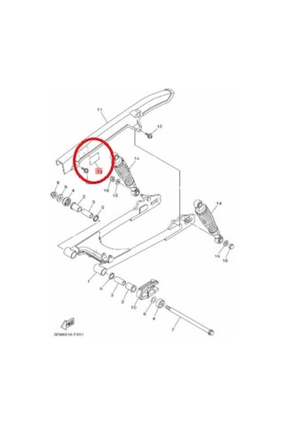 Yamaha Ybr 125 Lastik Basınç Etiketi 3D9-F1668-00
