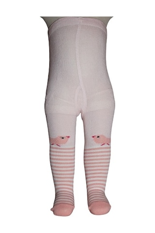 Bibaby Desenli Külotlu Çorap 68312 Pembe Kuş