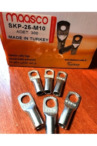 Maasco Sıkmalı Kablo Pabucu -Skp- 25 Mm2 Kabloya Göre (100 Adet)