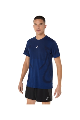 Asics Road Seamless Ss Top Erkek Lacivert Kısa Kollu Tshirt 2011d355-400 Lacıvert