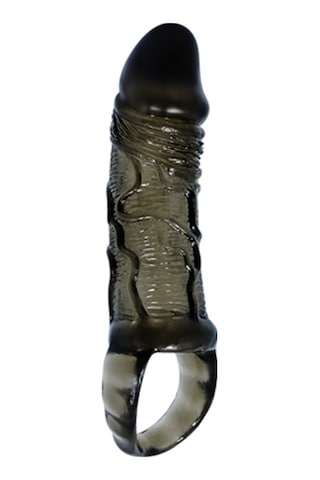 Hızlı Express Pretty Love Breyden 16 Cm Siyah Zenci Uzatmalı Silikon Penis Kılıfı Dildo