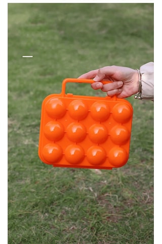 Shufa 12'li Yumurta Saklama Kutusu Turuncu Çok Renkli