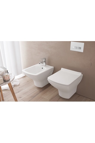 İsvea Soluzione 6 Klozetler İçin Yavaş Kapanır Klozet Kapağı S40