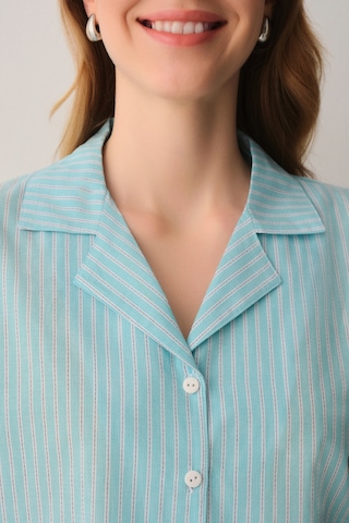 Suwen Minty Gömlek Yaka Pijama Takımı Sh26544660b1141 Yeşil
