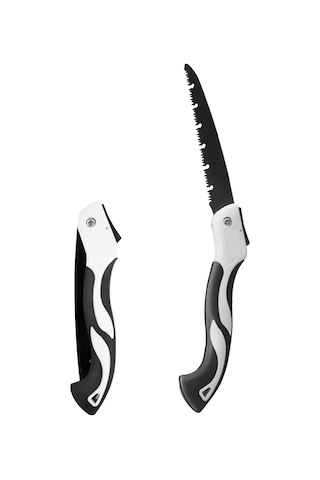 Symbee 250mm Çift Taraflı Dişli Çelik Katlanabilir Testere - Bahçe Ağaç Dal Kesim, Ahşap İşleri, Ergonomik Anti Kayma Kollu