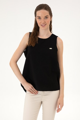 U.s. Polo Assn. Kadın Siyah Gömlek Kısa Kollu 50306458-vr046 Siyah
