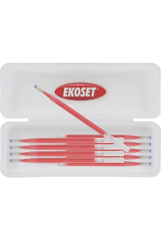 Ekoset Isı ve Ütü Ile Uçan Kalem Içi Kırmızı 10 Adet