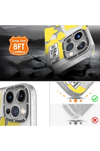 Youngkit Apple Uyumlu iPhone 13 Pro Kılıf Baskılı Desenli YoungKit Kamuflaj Serisi Kapak ZORE-220135