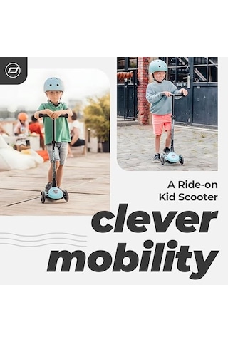 Scoot And Ride Highwaykick 3 Led Tekerlekli Çocuk Scooter Turkuaz 170301-96356 Açık Mavi