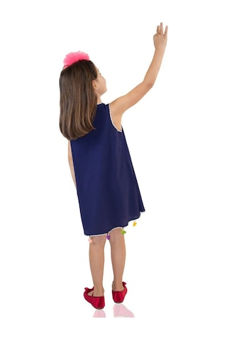 Mine Şile Bezi Çocuk Elbise Lacivert Lcvt