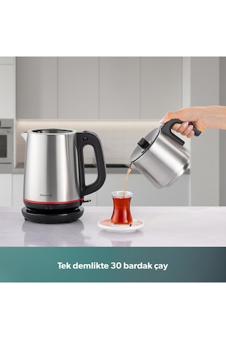 Royaltea 1711h Çelik Çay Makinesi Inox Siyah Diğer