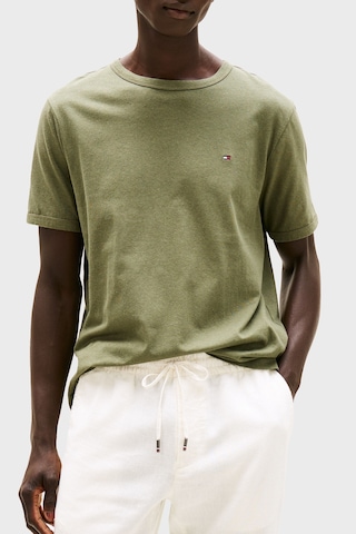 Tommy Hilfiger Erkek T Shirt Mw0mw38637 Plı Yeşil Yeşil