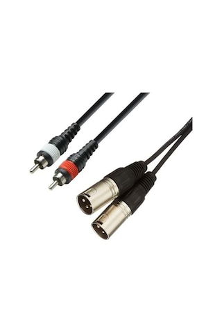 Yka 2 Rca Erkek-2 Xlr Erkek Kablo 2 Metre