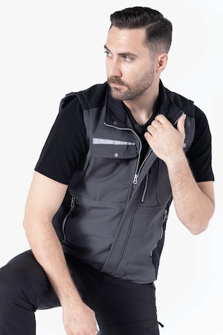 Softshell Yelek Gri - Siyah