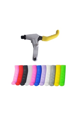 Reedark Silikon Fren Kolu Koruması - Kaymazsız Fren Kolu Kılıfı - Dağ Bisikleti Fren Kolu Koruması Kırmızı