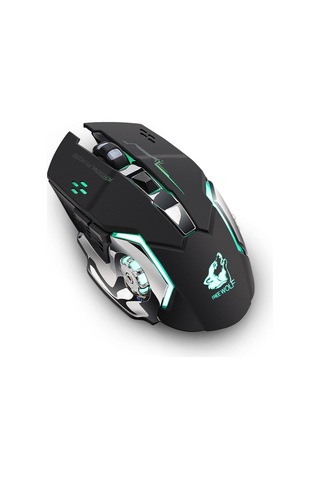 Freedom-wolf X8 2400 Dpı 6 Tuşlar 2.4g Kablosuz Şarj Sessiz Aydınlık Oyun Mekanik Fare Siyah Diğer