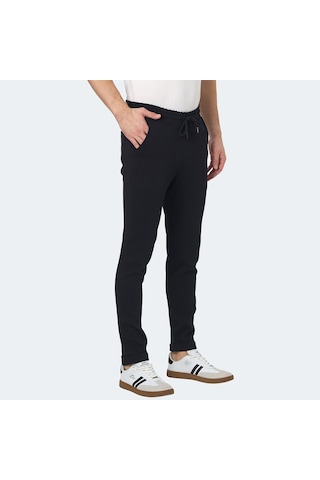 Slazenger BLAZEWAY Erkek Cepli Dar Paça Siyah Eşofman Altı