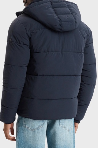Guess Stretch Suya Dayanıklı Kapitoneli Çıkarılabilir Kapüşonlu Şişme Mont M6bl58w4170 Erkek Mont M6bl58 W4170 G7v2 Lacivert