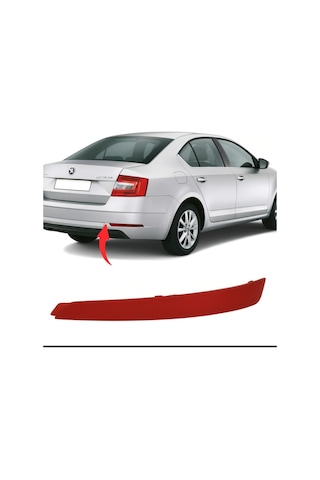 Skoda Octavia 2013-2017 Sağ Arka Tampon Reflektörü 5e5945106
