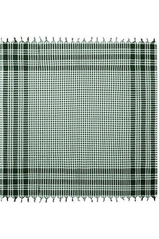 Evidea Soft Ekoseli Piknik Örtüsü - Yeşil - 165x165 Cm Yeşil