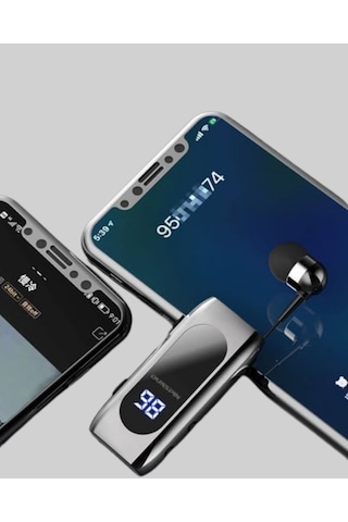 Tek Dijital Göstergeli Bluetooth Kulaklık Klipsli Ve Şık Tasarım Yeni Nesil Najmaddin