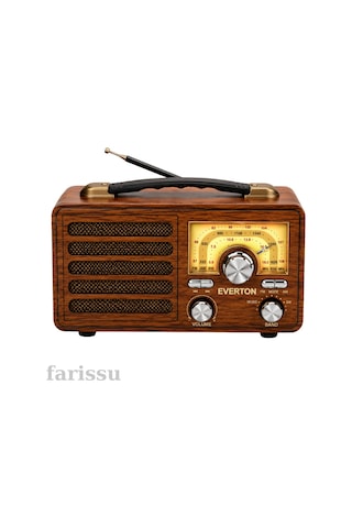Everton Nostaljik Retro Tasarım Bluetooth Hoparlör Ve Radyo Rt-755 Yedek Pili