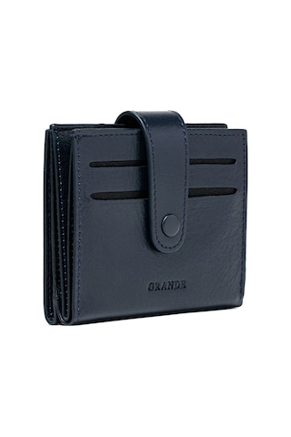 Lacivert Cüzdan & Kartlık Unisex 710 Grande Deri Cüzdan Kartlık