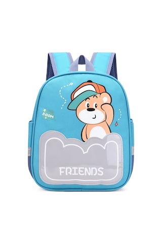 Korean Kids Nylon Custom Printed Regular Toddler Backpacks Kindergarten Diğer