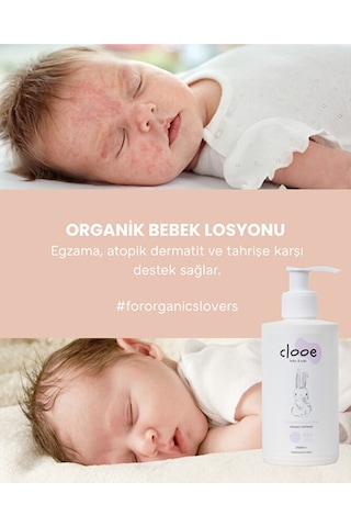 Günlük Bakım Seti - Organik Bebek Şampuanı 400ml - Organik Bebek Losyonu 250ml