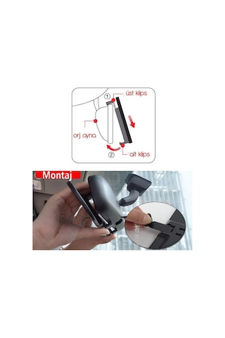 Kameralı Park Sensörü 4.3 '' Ayna Ekranlı Set