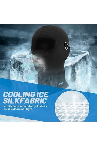 Nukrotech Nukrowear Cool Touch Yazlık Balaklava Siyah