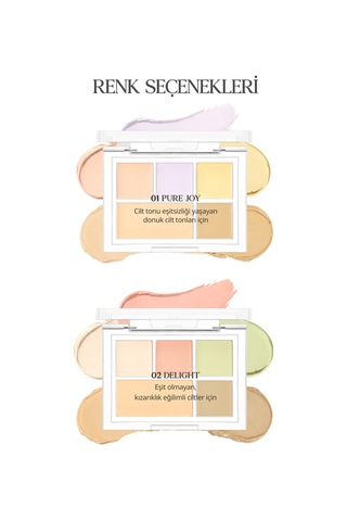 Kremsi Dokuya Sahip Concealer Paleti Clio Kill Cover Founwear Concealer Palette Pure Joy