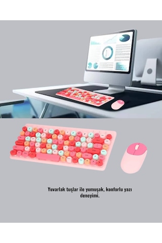 Kablosuz Bluetooth Klavye Çoklu Cihaz Desteği, Akıllı Güç Tasarrufu