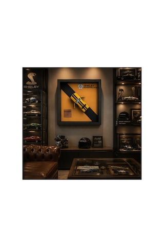 3d Model Araba Çerçevesi Ofis Ev Duvar Dekoru Premium Shadow Box Tablo 25x25 Derin Çerçeveli Ofis I Salon