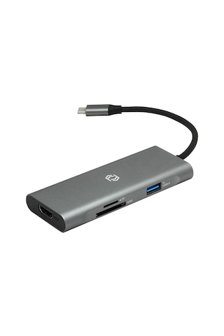 Frisby Fa 7712Tc Type C 7 In 1 Multı Port Hub