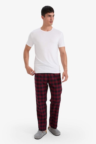 Defacto Regular Fit Cepli Uzun Kareli Pijama Altı F5217ax25wnnv147 Lacivert