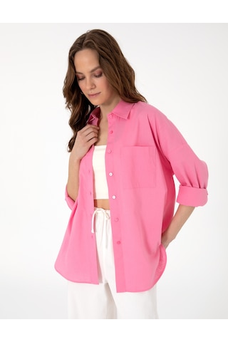 Pierre Cardin Kadın Açık Pembe Gömlek Desenli 50313128-vr078 Açık Pembe