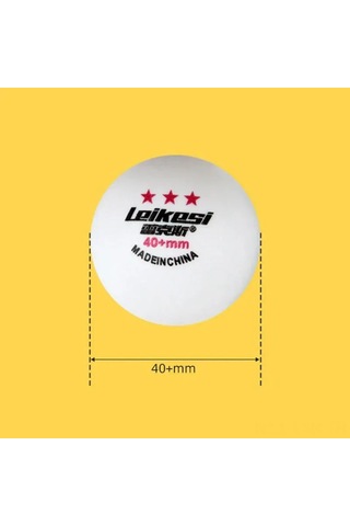 Ranyeek Beyaz 40+mm Üç Yıldızlı Tenis Topları - Okul, Turnuva Ve Antrenman İçin Dayanıklı 60 Adet/şişe