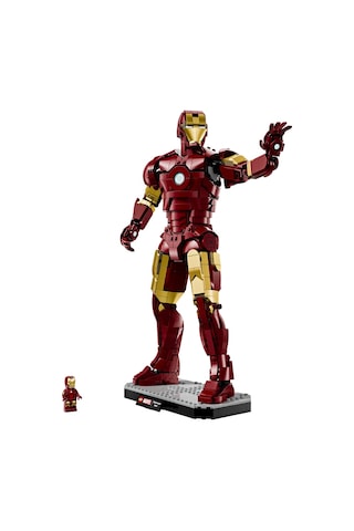 LEGO® ǀ Marvel Iron Man Mark 3 Koleksiyoncu Versiyonu 76344 - Yetişkinler için Minifigür İçeren Model Yapım Seti (1297 Parça)