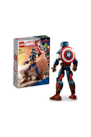 LEGO® 76258 Super Heroes Kaptan Amerika Yapım Figürü 310 Parça