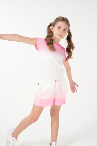 Brz Kids Baskılı Kız Çocuk Şort Ekru