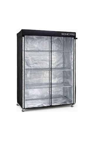 Sonicpro Bitki Yetiştirme Kabini 120x40x160 Microgreen Model Raflı Tekerli