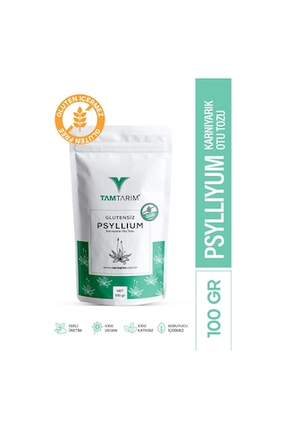 Tam Tarım Glutensiz Psyllium Karnıyarık Otu Tozu 100 G