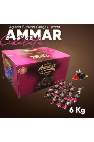 Ammar Çikolata Bitter Kaplamalı Dut Aromalı Bayramlık İkramlık 6 KG