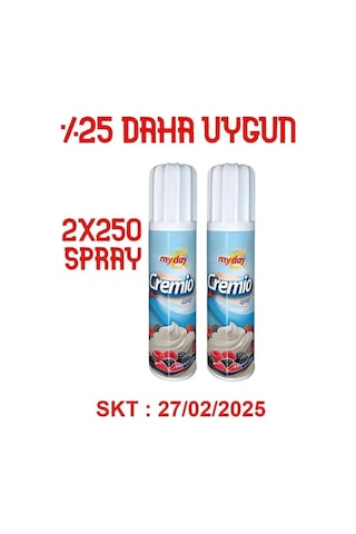 Sprey Krema 250 Ml 2 Adet