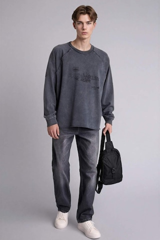 Defacto Boxy Fıt Bisiklet Yaka Sweatshirt H7272ax26spar148 Antrasit-ar148