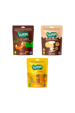 Organik Vegan Keçiboynuzlu Tahinli Ballı Kinoalı Kurabiyeler Atıştırmalık Paketi - 3 Adet 3 Çeşit 165 G