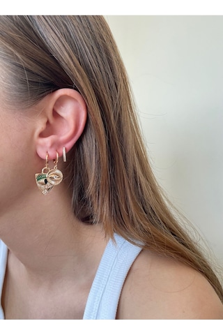 Antik Mısır Desenli Çoklu Premium Küpe