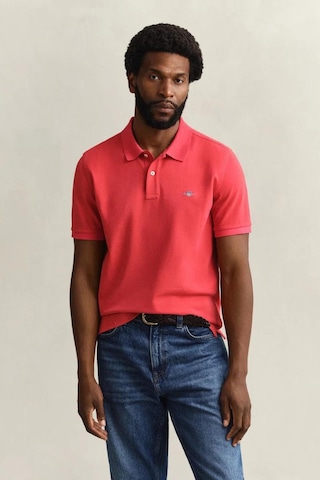Gant Erkek Kırmızı Regular Fit Logolu Polo Yaka T-shirt-14703